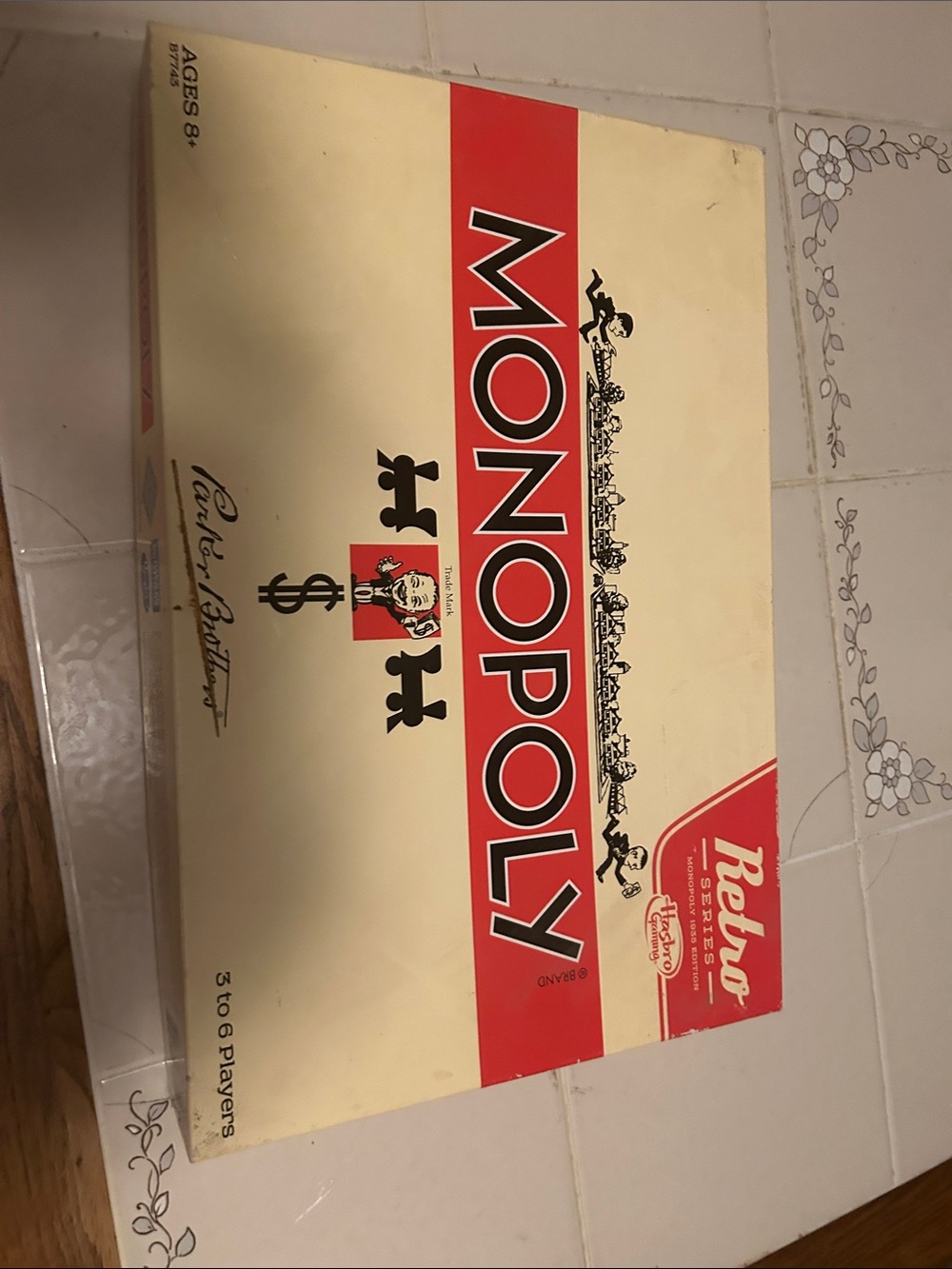 Monopoly Retro Edition Board Game - Cream & Red